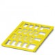 UC-WMT (18X4) YE CUS 0824827 PHOENIX CONTACT Repères pour câble, à commander : sous forme de planche, jaune,..