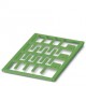 UC-WMT (18X4) GN CUS 0824832 PHOENIX CONTACT Repères pour câble, à commander : sous forme de planche, vert, ..