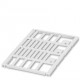 UC-WMT (23X4) CUS 0824838 PHOENIX CONTACT Repères pour câble, à commander : sous forme de planche, blanc, im..
