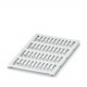 UC-WMCO 2,1 (12X3) 0827120 PHOENIX CONTACT Marcador de conductores, Estera, blanco, sin rotular, rotulable c..