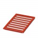 UC1-TMF 4 RD 0828200 PHOENIX CONTACT Marcador para bornes, Estera, rojo, sin rotular, rotulable con: BLUEMAR..