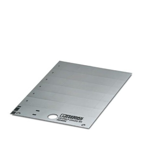 US-EMLP (22X22) SR 0828886 PHOENIX CONTACT Marcador de plástico, Tarjeta, plata, sin rotular, rotulable con:..