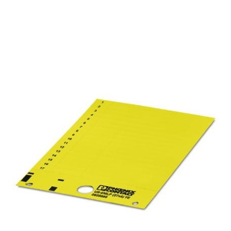 US-EMLP (27X8) YE 0828889 PHOENIX CONTACT Marcador de plástico, Tarjeta, amarillo, sin rotular, rotulable co..