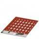 US-WMTB (24X5) RD 0829320 PHOENIX CONTACT Marcador de cables, Tarjeta, rojo, sin rotular, rotulable con: BLU..