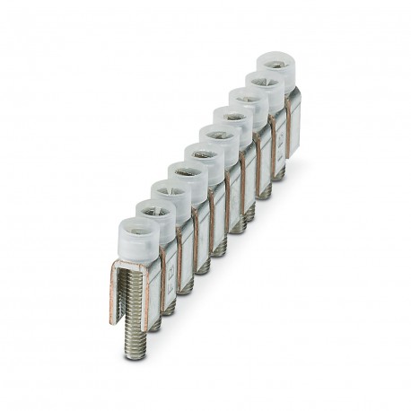 FBI 10- 6 0203250 PHOENIX CONTACT Puente fijo, paso: 6 mm, número de polos: 10, color: plateado