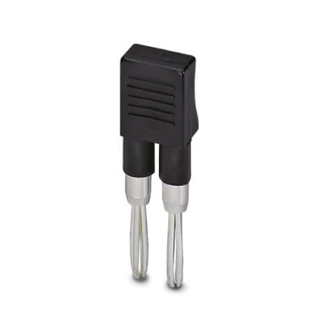 KSS 6 0301547 PHOENIX CONTACT Conector de cortocircuito, paso: 6 mm, número de polos: 2, color: negro