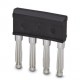 KSS 4-10 0308540 PHOENIX CONTACT Conector de cortocircuito, paso: 10 mm, número de polos: 4, color: negro