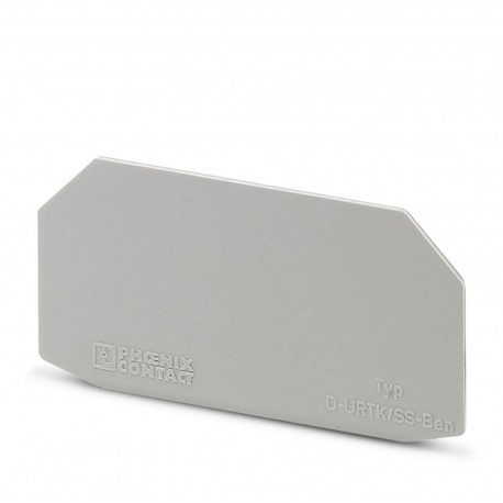 D-URTK/SS 0321022 PHOENIX CONTACT Tapa final, longitud: 56,5 mm, anchura: 1 mm, altura: 28,8 mm, color: gris