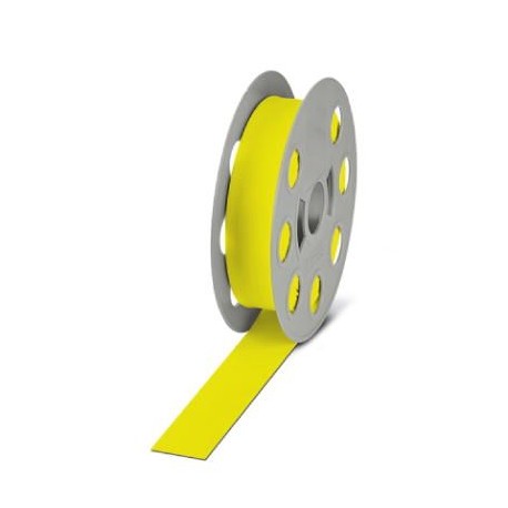 WMS 25,4 (EX40)R YE 0800308 PHOENIX CONTACT Gaine thermorétractable, Rouleau, jaune, vierge, repérable avec ..