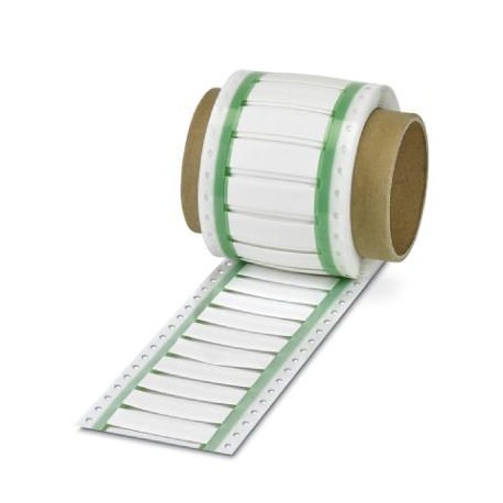WMS 9,5 (60X16)R CUS 0800740 PHOENIX CONTACT Entubado termorretráctil, Rollo, blanco, Perforado, clase de mo..