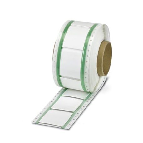 WMS 38,1 (60X60)R CUS 0800744 PHOENIX CONTACT Gaine thermorétractable, Rouleau, blanc, impression selon les ..