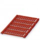 UCT-WMT (12X4) RD 0801440 PHOENIX CONTACT Repère pour conducteur, Planche, rouge, vierge, repérable avec : T..