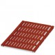 UCT-WMT (15X4) RD 0801448 PHOENIX CONTACT Repère pour conducteur, Planche, rouge, vierge, repérable avec : T..