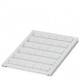 UCT-EM (12X7) 0801501 PHOENIX CONTACT Rótulo para encajar, Estera, blanco, sin rotular, rotulable con: THERM..