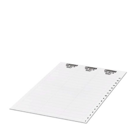 ESL (60X15) 0801851 PHOENIX CONTACT Insert strip, Sheet, white, unlabeled, can be labeled with: Office print..