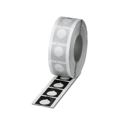 EMLP 30(45X10)R BK 0801858 PHOENIX CONTACT buraco etiqueta plástica, Rollo, preto, sem rótulo, pode ser marc..