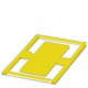 UCT-PMP (90X38) YE 0803133 PHOENIX CONTACT Rótulo insertable, Estera, amarillo, sin rotular, rotulable con: ..