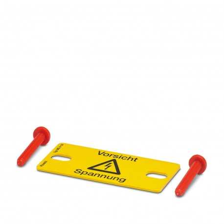 WS 5-12 0805315 PHOENIX CONTACT Placa de aviso, con 2 tornillos de plástico, sobre 5 bornes, paso 12 mm