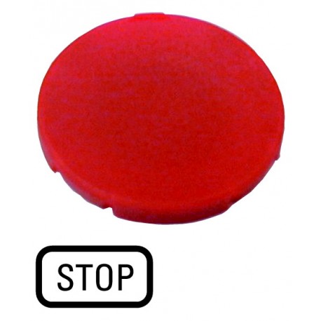 M22-XD-R-GB5 218202 M22-XD-R-GB5Q EATON ELECTRIC botão M22-XD-R-GB5Q placa, vermelho e plana, OFF