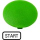 M22-XDP-G-GB1 218283 M22-XDP-G-GB1Q EATON ELECTRIC M22-XDP-G-GB1Q Button plate, mushroom green, START