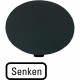 M22-XDP-S-D18 218280 Y7-218280 EATON ELECTRIC M22-XDP-S-D18Q Button plate, mushroom black, DECREASE