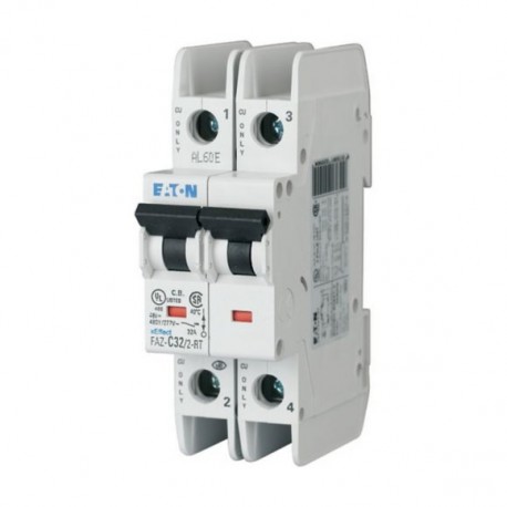 FAZ-B20/2-RT 132763 EATON ELECTRIC Miniature circuit breaker (MCB), 20A, 2p, B-Char, AC