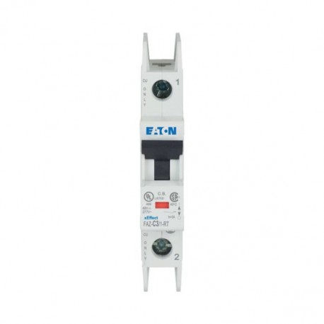 FAZ-C3/1-RT 102121 EATON ELECTRIC Miniature circuit breaker (MCB), 3A, 1p, C-Char, AC