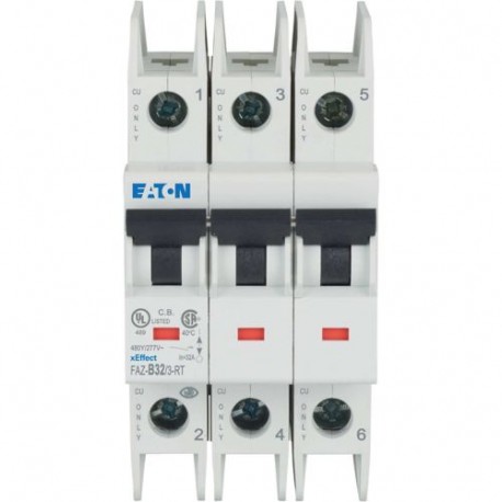 FAZ-B32/3-RT 132785 Y7-132785 EATON ELECTRIC FAZ-B32 / 3-TA durante a comutação atual, 32A, 3p, B-Char, AC