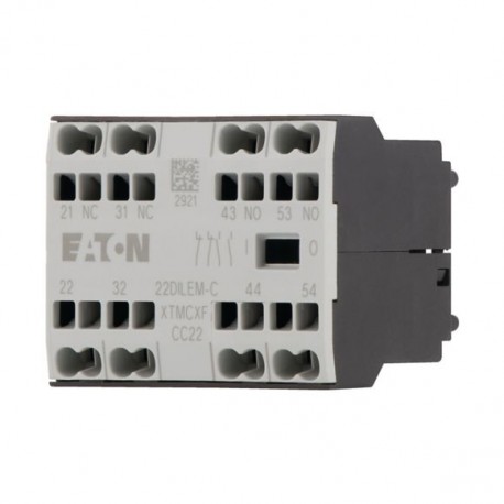 22DILEM-C 230256 XTMCXFCC22 EATON ELECTRIC XTMCXFCC22 contato auxiliar, 2 N / O + 2 N / C, montagem de super..