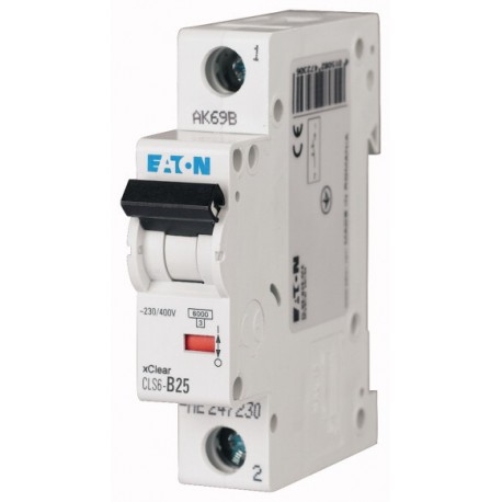 CLS6-C20-DE 247614 EATON ELECTRIC Miniature circuit breaker (MCB), 20A, 1p, type C characteristic