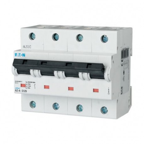 AZ-4-D100 174548 EATON ELECTRIC Com o interruptor de alimentação, 100A, 4p, tipo D