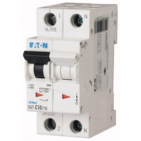 FAZT-B25/1N 241019 EATON ELECTRIC Leitungsschutzschalter, 25A, 1p+N, B-Char
