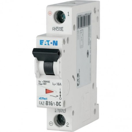 FAZ-B16/1-DC 176069 EATON ELECTRIC Miniature circuit breaker (MCB), 16A, 1p, type B characteristic, DC