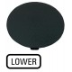 M22-XDP-S-GB18 218294 M22-XDP-S-GB18Q EATON ELECTRIC M22-XDP-S-GB18Q Button plate, mushroom black, LOWER
