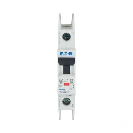 FAZ-D32/1-RT 102154 Y7-102154 EATON ELECTRIC FAZ-D32 / 1-TA durante 32A comutação atual, 1p, D-Char, AC