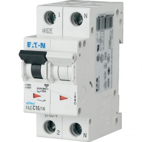 FAZ6-D10/1N 177529 EATON ELECTRIC EATON Interruptor magnetotérmico FAZ6