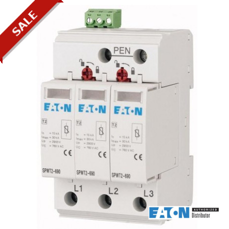 SPWT2-690-3P 177262 EATON ELECTRIC Surge arresters for wind energy, 690 VDC