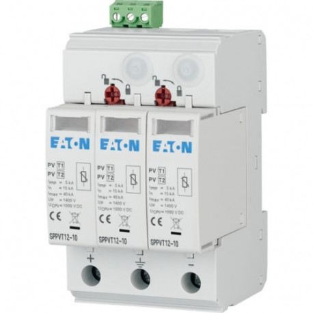 SPPVT12-06-2+PE-AX 177257 EATON ELECTRIC Parafulmini / Limitatore di sovratensione, innestabile, 600 VCC, bi..