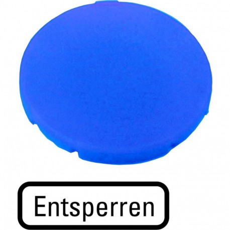 M22-XD-B-D14 218189 Y7-218189 EATON ELECTRIC botão M22-XD-B-D14Q placa, azul plana, solte