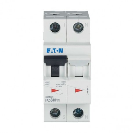FAZ-B40/1N 278652 EATON ELECTRIC Leitungsschutzschalter, 40A, 1p+N, B-Char