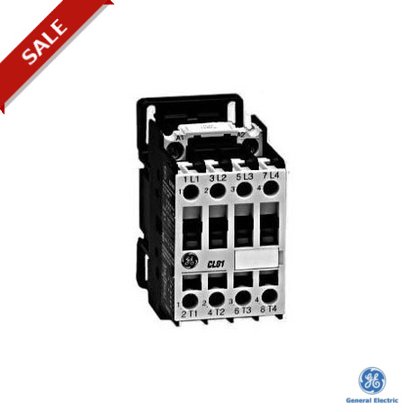 CL02AB00T1 110664 GENERAL ELECTRIC Contactor CL. 4P (2NA+2NC), 18A AC-3, Mando CA: 24V 50-60Hz