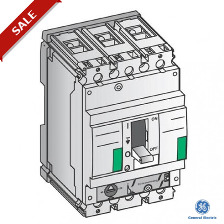 FDH36TG080GD 430357 GENERAL ELECTRIC FDH 160 Disjoncteur Icu 80 kA / 415VAC 690VAC Ue 3P 3trips 80A GTM