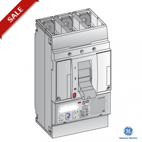 FGL36KA630NNF 434052 GENERAL ELECTRIC FGL 630 Breaker Icu 150 kA/415VAC Ue 690VAC 3P 630A Sensor SMR2