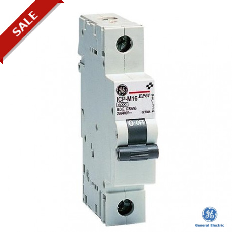 EB61ICP63 674212 GENERAL ELECTRIC Miniature circuit breaker EB60 1P 63A ICP-M GE