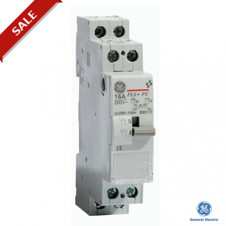 PLS+PU 1620230A 686179 GENERAL ELECTRIC PULSAR-S+ impulse switch for permanent use 16A 2NO 230 Vac