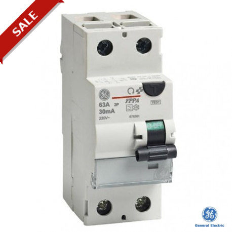 FPPA240/030 678360 GENERAL ELECTRIC FIXWELL Interruptor diferencial 2P 40A 30mA clase A