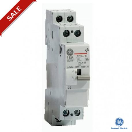 PLS+C 161240A 686131 GENERAL ELECTRIC PULSAR-S+ impulse switch + electronic central command 16A 1CO 240Vac