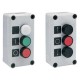 P9EPA03Y05 189022 GENERAL ELECTRIC Push-button stations, Equiped versions in thermoplastic three units, Flus..