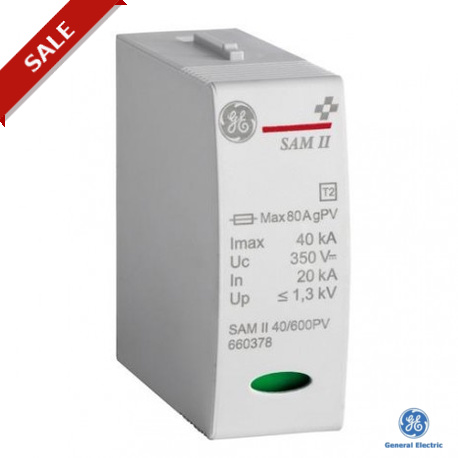 SAM II 40/1000PV 660379 GENERAL ELECTRIC SurgeGuard Parafoudres débrochable. Module de remplacement Classe ..