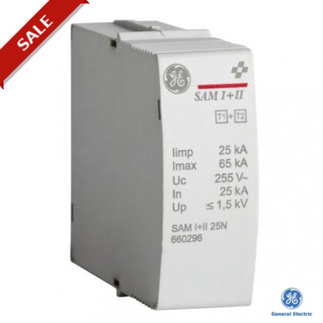 SAM I+II 50N 660274 GENERAL ELECTRIC SurgeGuard Descarregador de sobretensões Plug-in Módulo substituiçã..